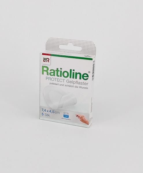 Blasenpflaster, Ratioline Protect Gelpflaster, 5 Stück 7,4 x 4,5 cm